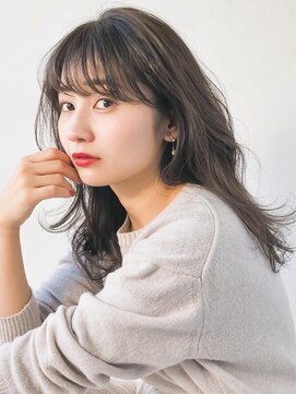 グローブス オモハラ(THE GLOBES OMOHARA) デザインカラーグレージュ×無造作カール