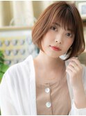 ハイライトカラー前下がり切りっぱなしボブa川口20代30代40代