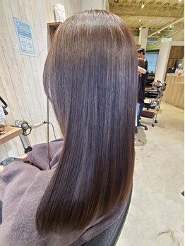 ラクヘアー 上福岡店の写真/髪質やダメージ、エイジング毛に合わせたご提案で、髪本来のハリ・ツヤ★思わず触りたくなるうるツヤ髪に♪