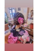 はんなり大人編み込みカチューシャスタイル