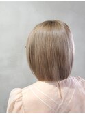 【札幌円山 ボブ/ダブルカラー/髪質改善トリートメント】