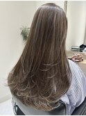 レイヤーカットハイライトショートヘアイルミナカラーオージュア