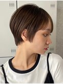 30代40代大人女性/前髪ありショートボブ/ショートヘア/髪質改善