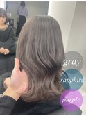 ブリーチなしで出来る!!透明感グレージュカラー☆