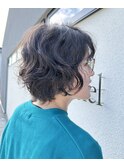 ショートボブ×パーマ