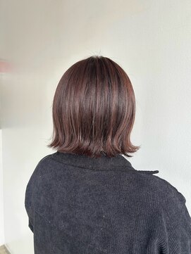 セダクション 道後樋又店(Seduction) 松山市/20代/30代/40代/すっきりタイトボブ×アンバーカラー