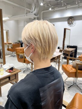 ネイロ 錦糸町(NeiRo) アッシュブラックカルマパーマベリーショートダークアッシュ