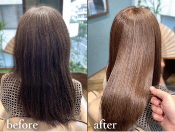 アイスタイルプレミアム フジ三篠店(I STYLE premium)の写真/すぐ伸びて気になる白髪...。ダメージレスカラー×最高級髪質改善で回数を重ねるほどに美しい艶髪へ－。