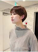 ショートヘア/ボブ/可愛い丸み/簡単スタイリング/20代30代