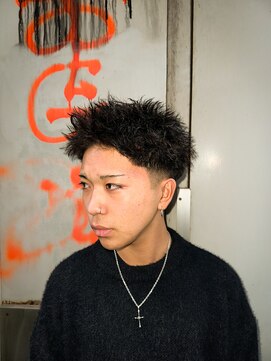 アンサー 千葉中央(UNSER prod by THE DAY) スパイキーツイストショート