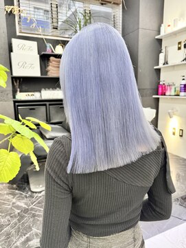 チュダック(ChuDuck) 韓国風《ペールブルー》ハイトーン/ケアブリーチ/ダブルカラー