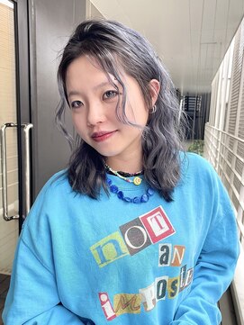 シオ ヘアー デザイン(Sio. hair design) blue silver