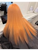 10代20代30代/ペールオレンジ/髪質改善カラー/オレンジカラー