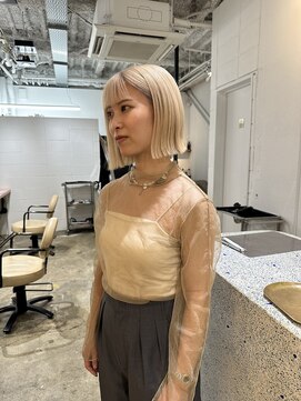 オムズポカ 栄矢場町店(OM's poka) ブロンドベージュ