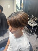 毛流れセンターパート