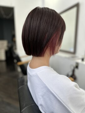 リジョイスヘア(REJOICE hair) 【REJOICE hair】ピンクカシスイヤリングカラー　mido
