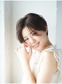 カーキグレージュ大人可愛いボブ[大宮/大宮駅/大宮ショート]