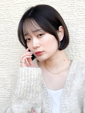 切りっぱなしボブ/ストレートボブ/ハイトーンボブ