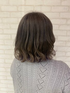 ビスイル 秋葉原店(Vis ill) 髪質改善レイヤーボブ小顔カットベージュオリーブグレージュ