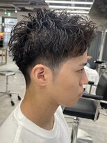 ラヴィズムバイフィフス 長岡古正寺店 長岡駅(LUVISM by fifth)&nbsp;長岡シャドウパーマ緩めスパイラルパーマ波巻きパーマッシュ30代