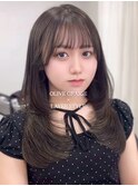 韓国レイヤーカット/ブリーチ/レイヤーカット/ハッシュカット