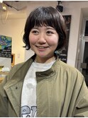 個性派ボブパーマ