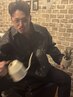 【荒木指名限定クーポン】カット+白髪染め+トリートメント+眉カット ￥6500