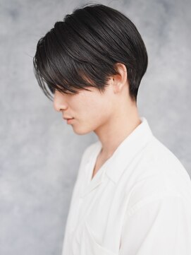 マノ 千歳烏山(MaNO) 【c8】センターパートアップバングツーブロックメンズスパイラ