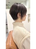丸型ペース型ナチュラルショート丸みショート小顔ひし形レイヤー