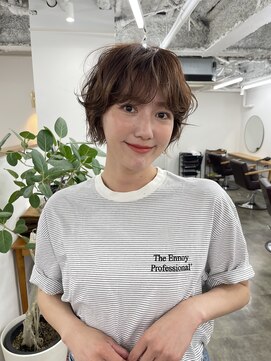 シー 自由が丘(sii.) 無造作ショートパーマ/くせ毛風ショート/ウェーブヘア