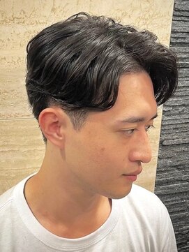 ヒロギンザバーバーショップ 大宮店(HIRO GINZA BARBER SHOP) ツーブロック毛流れ