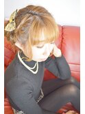 編みこみキュートスタイル