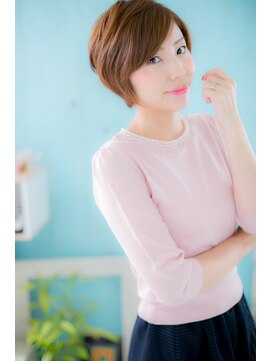ミック 日暮里店(miq) 【miq日暮里】タイトなシルエットで”小顔見せ”ショートボブ