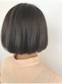 アッシュベージュボブ