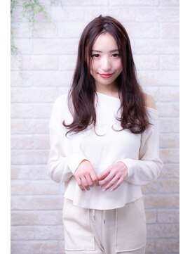 ヘアーアートシフォン 池袋西口店(Hair art chiffon) マッシュセンターパートインナーカラースパイラルイルミナカラー