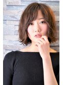 ジェンダーレス☆外はね切りっぱなしボブ♪