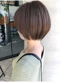 シンプルが、可愛い。丸みショート★