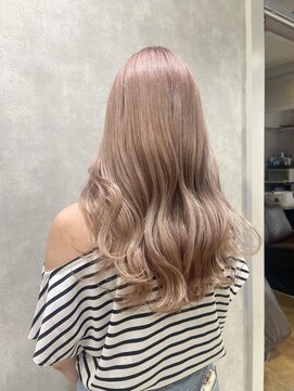 アンククロス 表参道(ANKH CROSS) ブリーチ２回ミルクティーベージュ