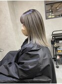 バレイヤージュ、ハイライト、グレージュ、ココアベージュ
