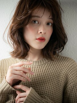 カバーヘア 上尾西口店(COVER HAIR) □くせ毛風抜け感ネオウルフこなれミディ215★上尾20代30代40代