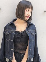 シェス 梅田(shes) 切りっぱなしボブ