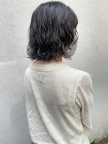 フェンヘアーアイス 中目黒(Fen.hair ici)&nbsp;デジタルパーマ外ハネボブ前髪ヘルシースタイル大人美人