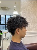 王道メンズパーマ
