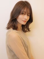 アグ ヘアー クレスタ 川越駅前店(Agu hair cresta)&nbsp;《Agu hair》暗髪長めバング×サラ艶ロブ