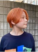 ハンサムショート/マッシュショート/ハイトーンカラー