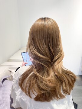 ベレーザ 渋谷(BELEZA) 9118ブリーチなしダブルカラーミルクティーアッシュワンホンヘア