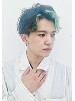 ミドル(MIDDLE)&nbsp;アップバング×フェイスフレーミング/府中美容室/深夜/夜間