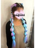 ★フェス系ヘアセット★9000円(ファイバー付け毛2本以上)