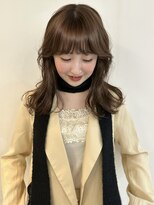 メゾンアクア 表参道(Maison ACQUA)&nbsp;☆ブリーチなしダブルカラー透明感カラー オリーブベージュ ボブ