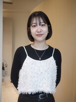 ネロ ヘアサロン ネイビー 渋谷(NERO HAIRSALON NAVY)&nbsp;【赤津美奈】大人ボブ　前髪